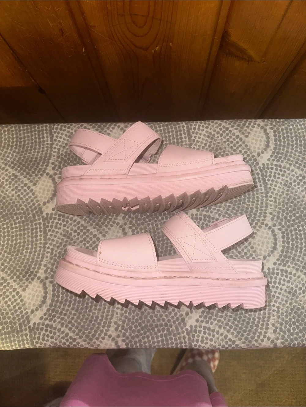 Dr. Martens Pink Platform Sandals